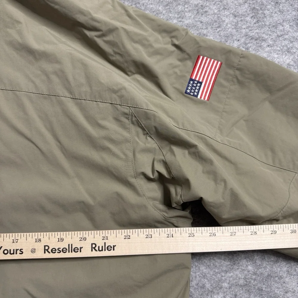 Polo Sport Ralph Lauren Vintage Jacket USA Flag‎ Beige Hooded L
